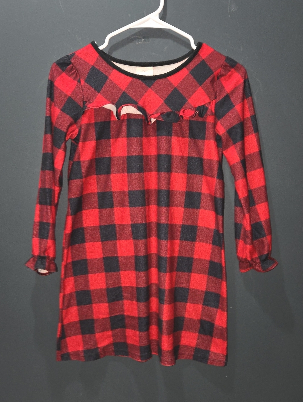 Wondershop Red and Black Buffalo Plaid Kids Nightshirt